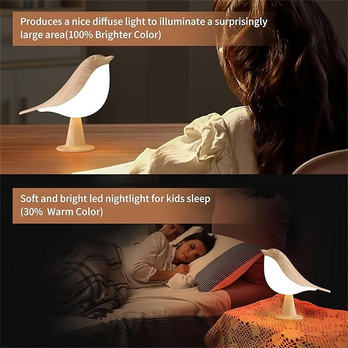 Portable Table Bird Lamp LED