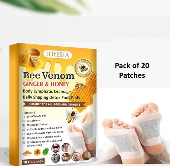 Bee Venom Ginger & Honey Detox (Pack of 20 Patches)