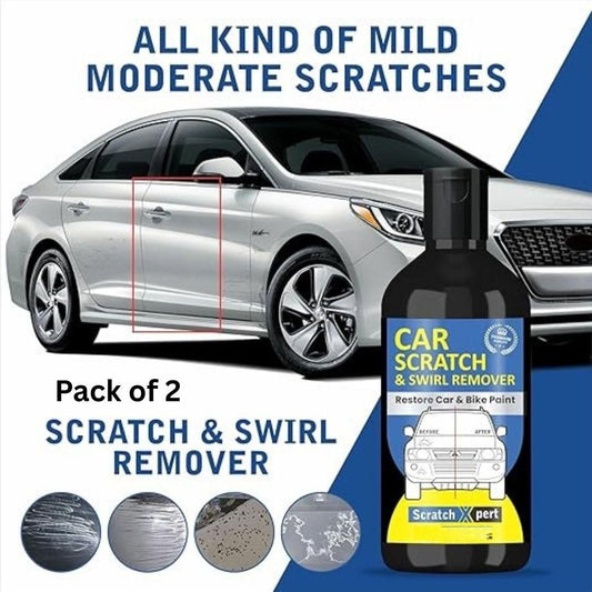 Car Scratch & Swirl Removal Liquid 100ml (Pack of 2) : Safe Touch-Up & Shine Booster