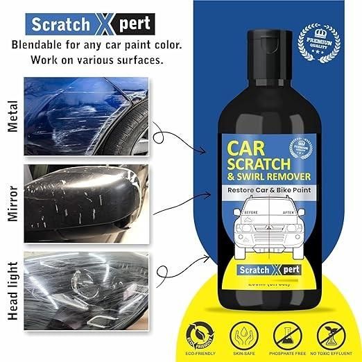 Car Scratch & Swirl Removal Liquid 100ml (Pack of 2) : Safe Touch-Up & Shine Booster