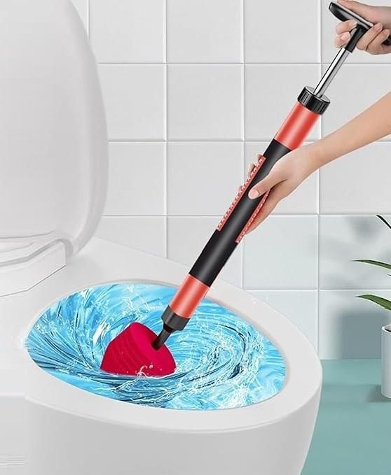 High Pressure Toilet Unblock — One-Shot Heavy-Duty Plunger & Air Drain Clog Remover