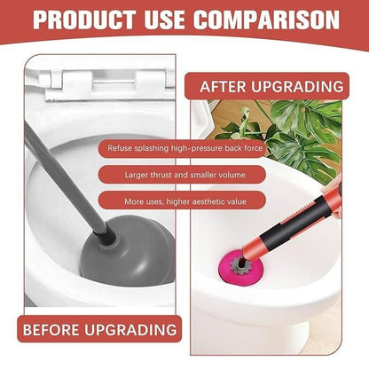 High Pressure Toilet Unblock — One-Shot Heavy-Duty Plunger & Air Drain Clog Remover