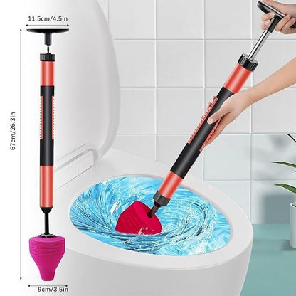 High Pressure Toilet Unblock — One-Shot Heavy-Duty Plunger & Air Drain Clog Remover